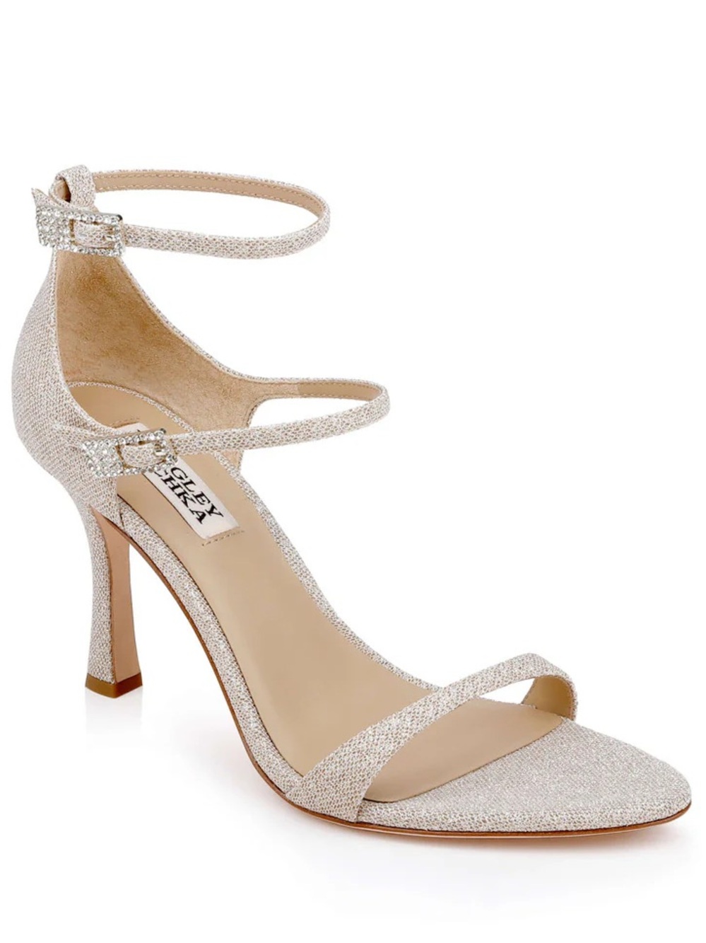 Badgley Mischka Valencia Glitter Heel Size 7